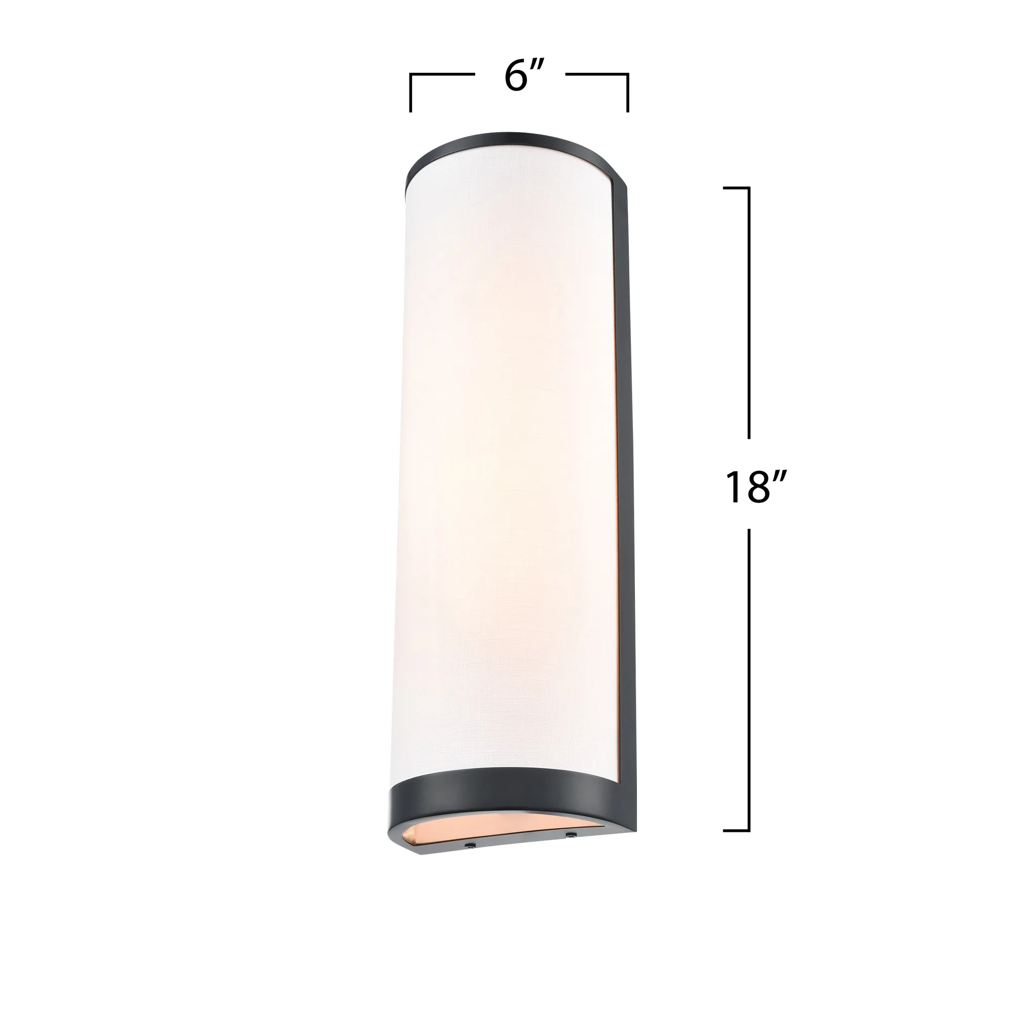 High Street 2 Light Wall Sconce Black