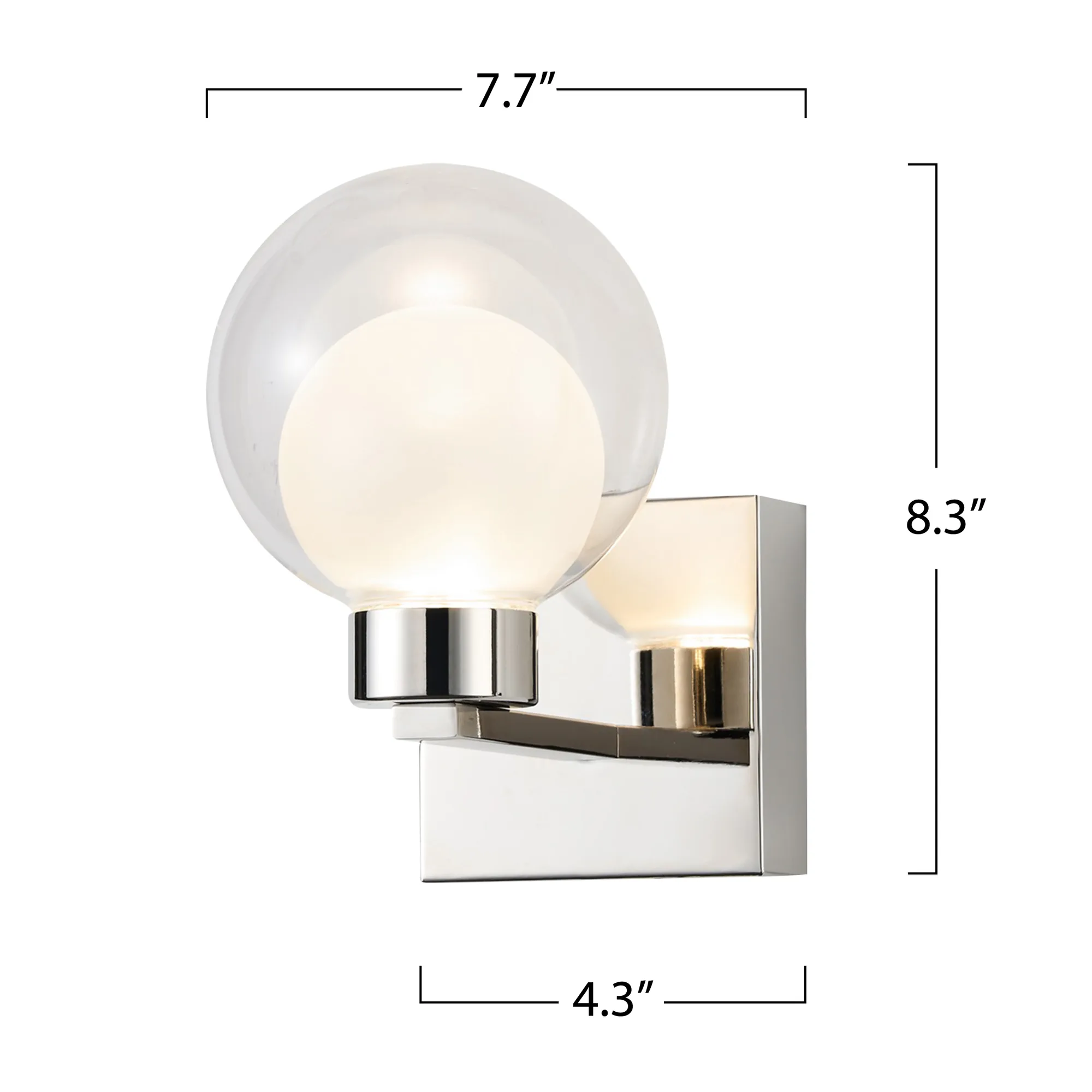 Colton 1 Light Wall Sconce Chrome