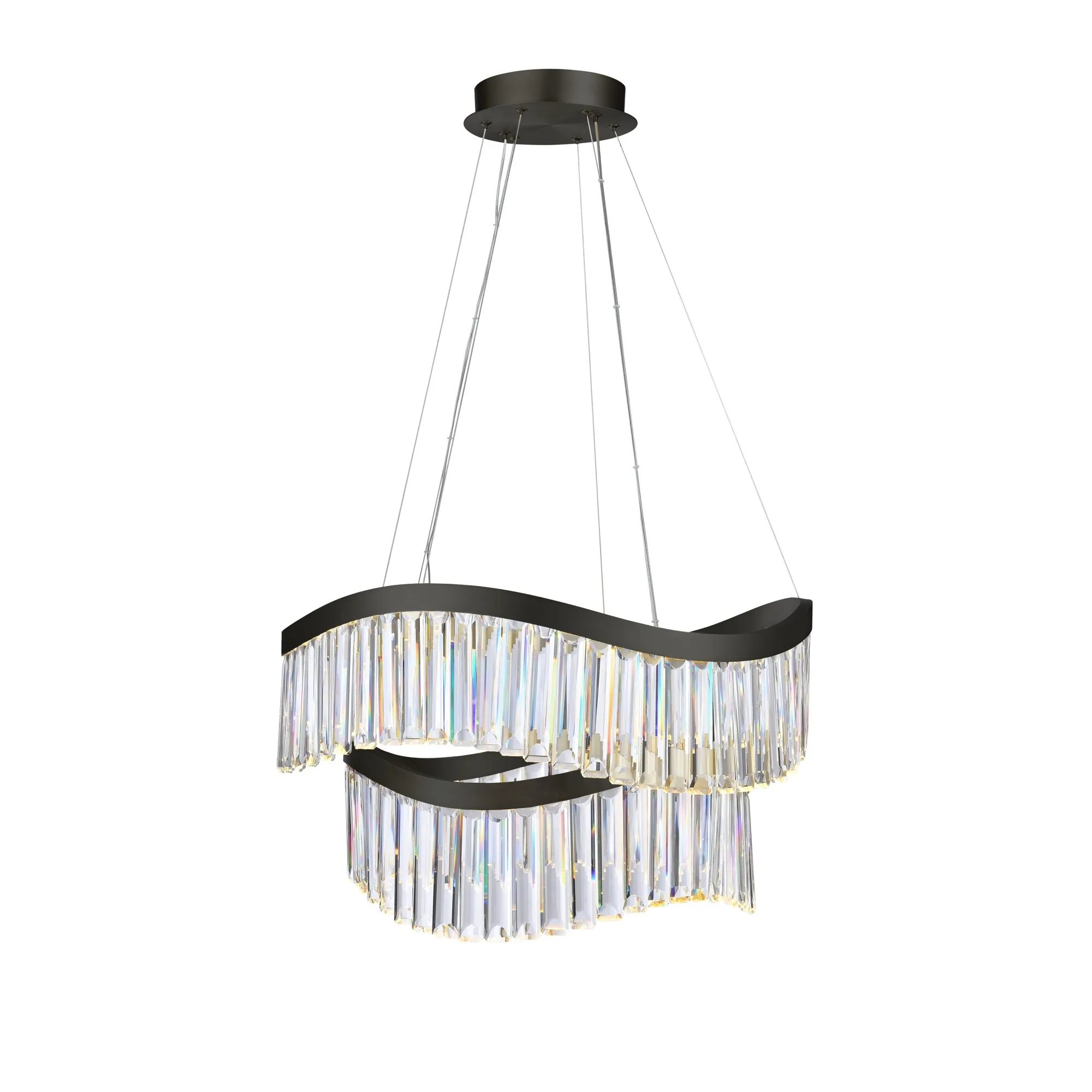 Jules Integrated LED Chandelier 25” Black