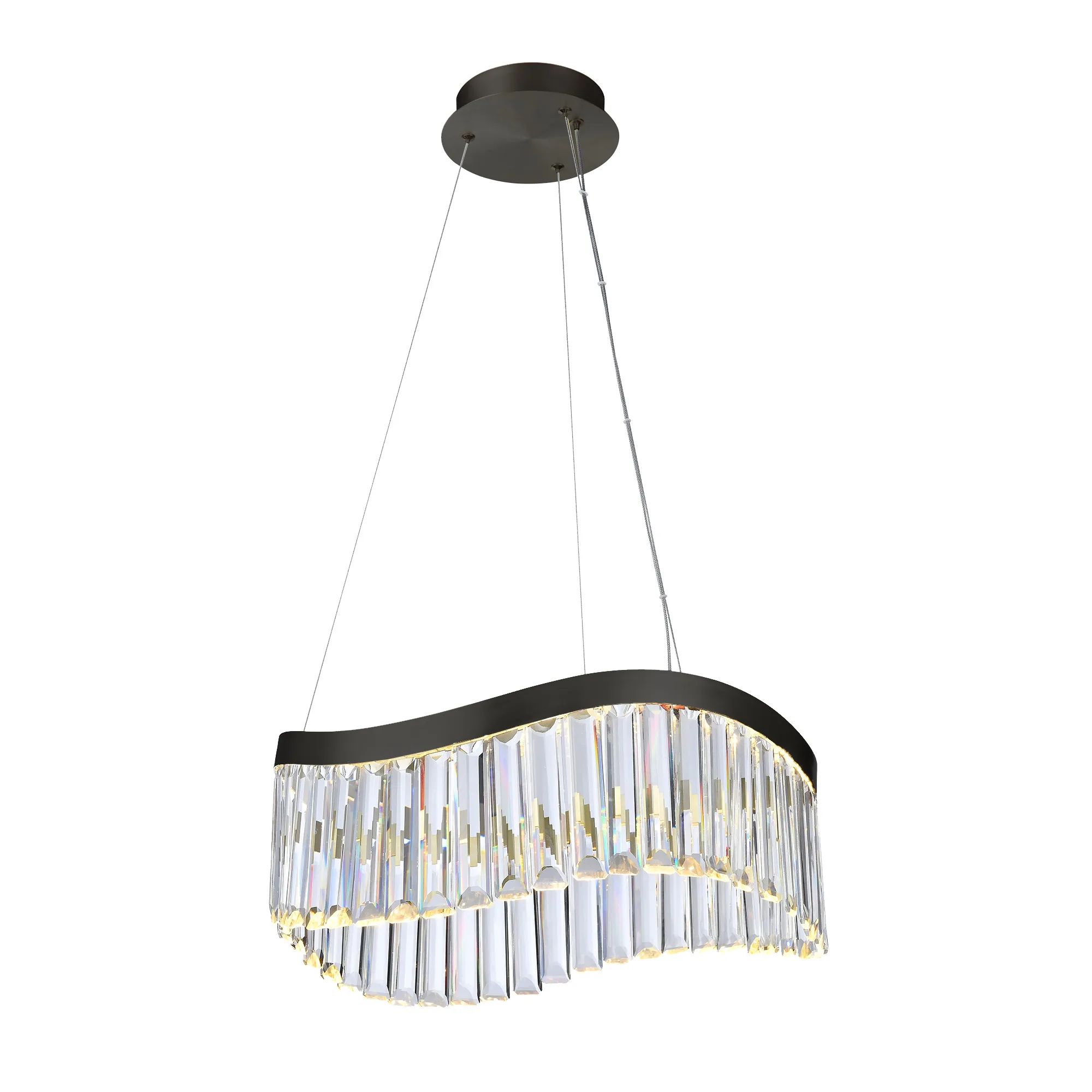 Jules Integrated LED Chandelier 19” Black