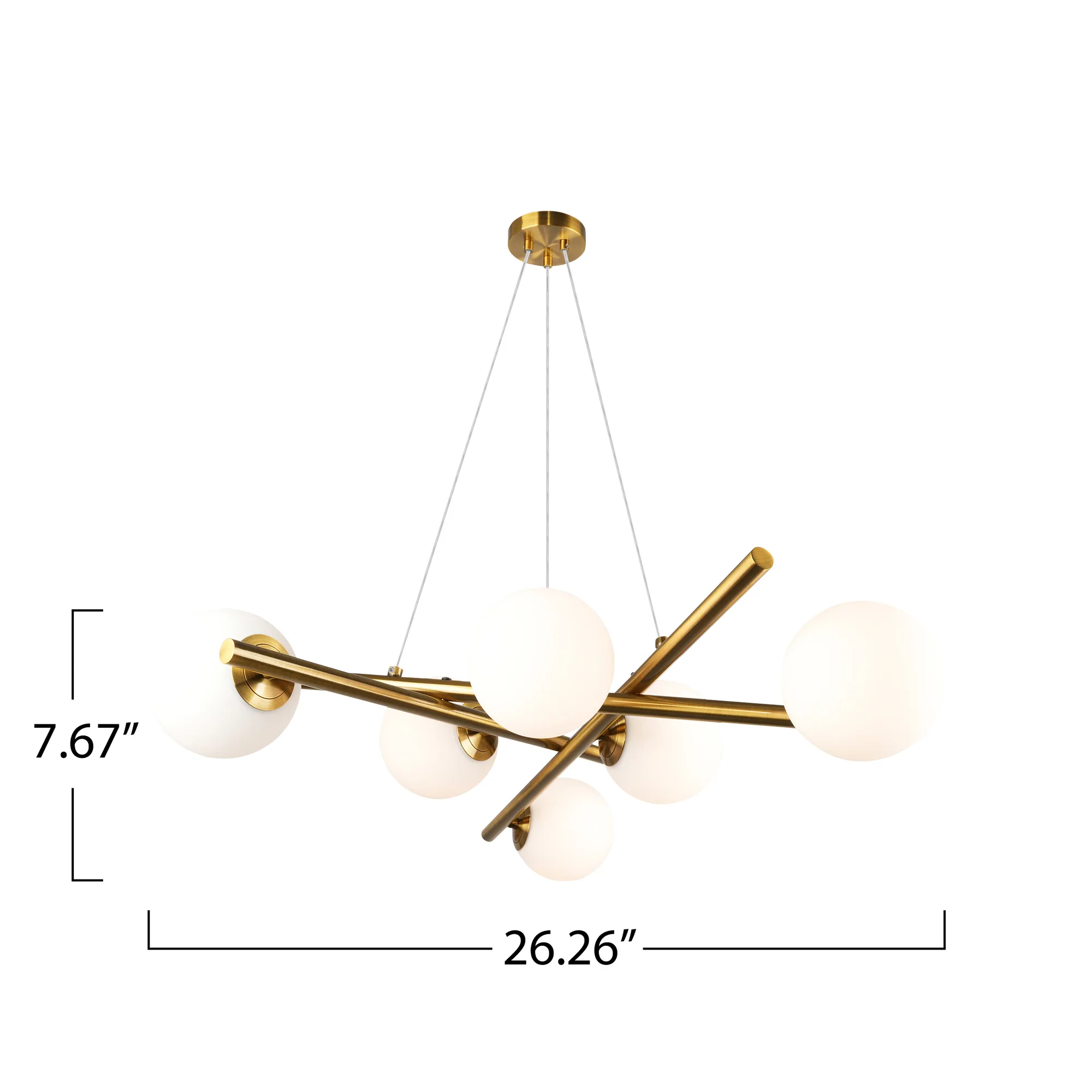 Lily 4 Light Bathroom Vanity Brushed Brass with