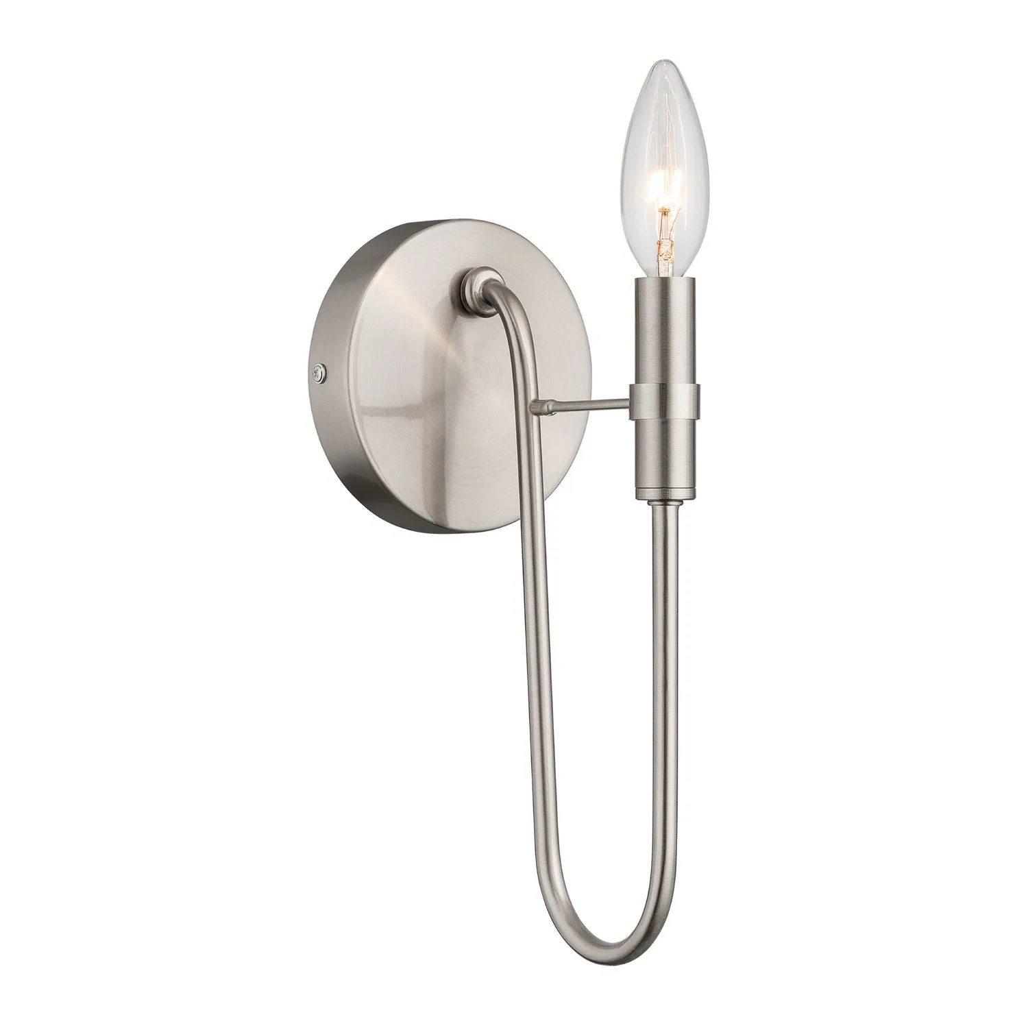 Foundry One Light Wall Sconce in Brushed Nickel