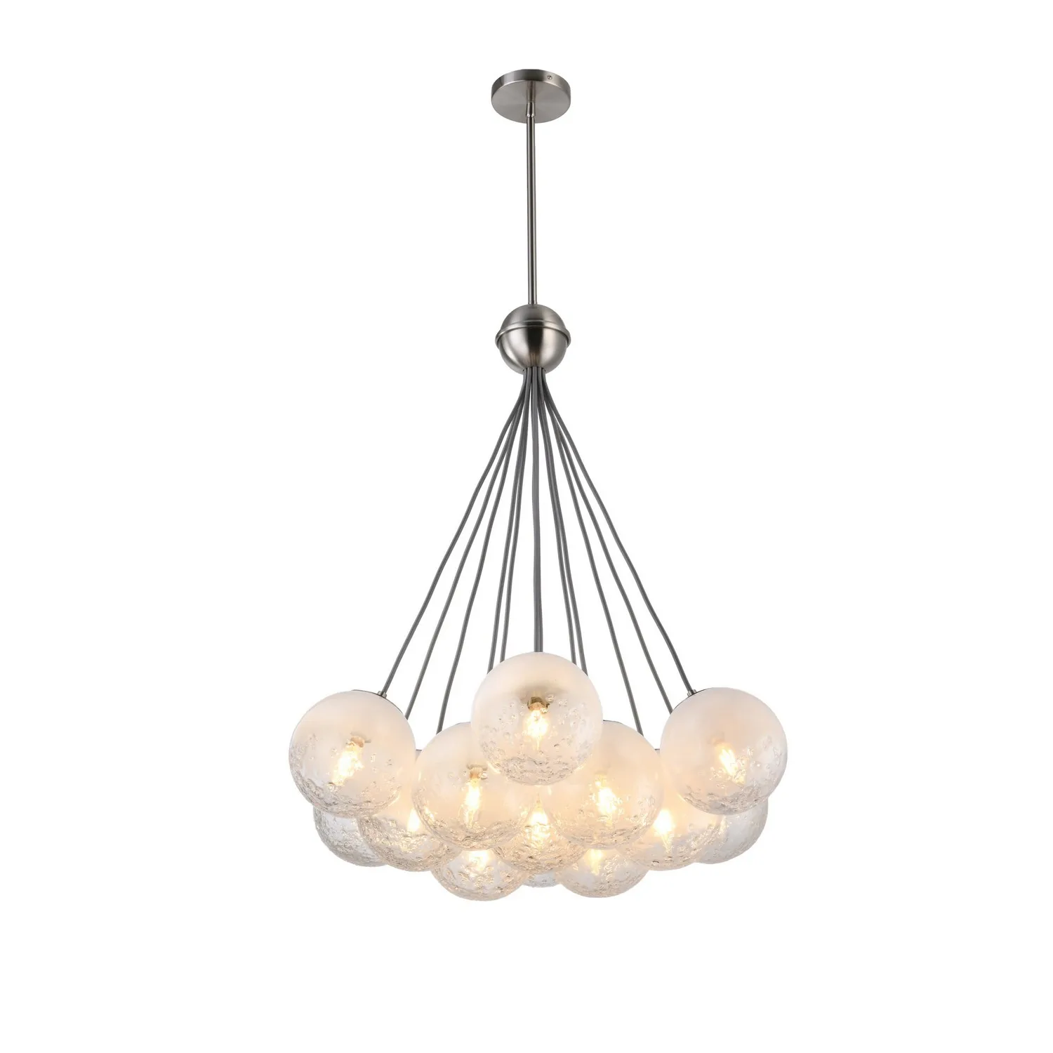 Moonlight 12 Light Lantern in Satin Nickel