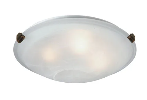 Clip Flush Two Light Flush Mount in Brunito