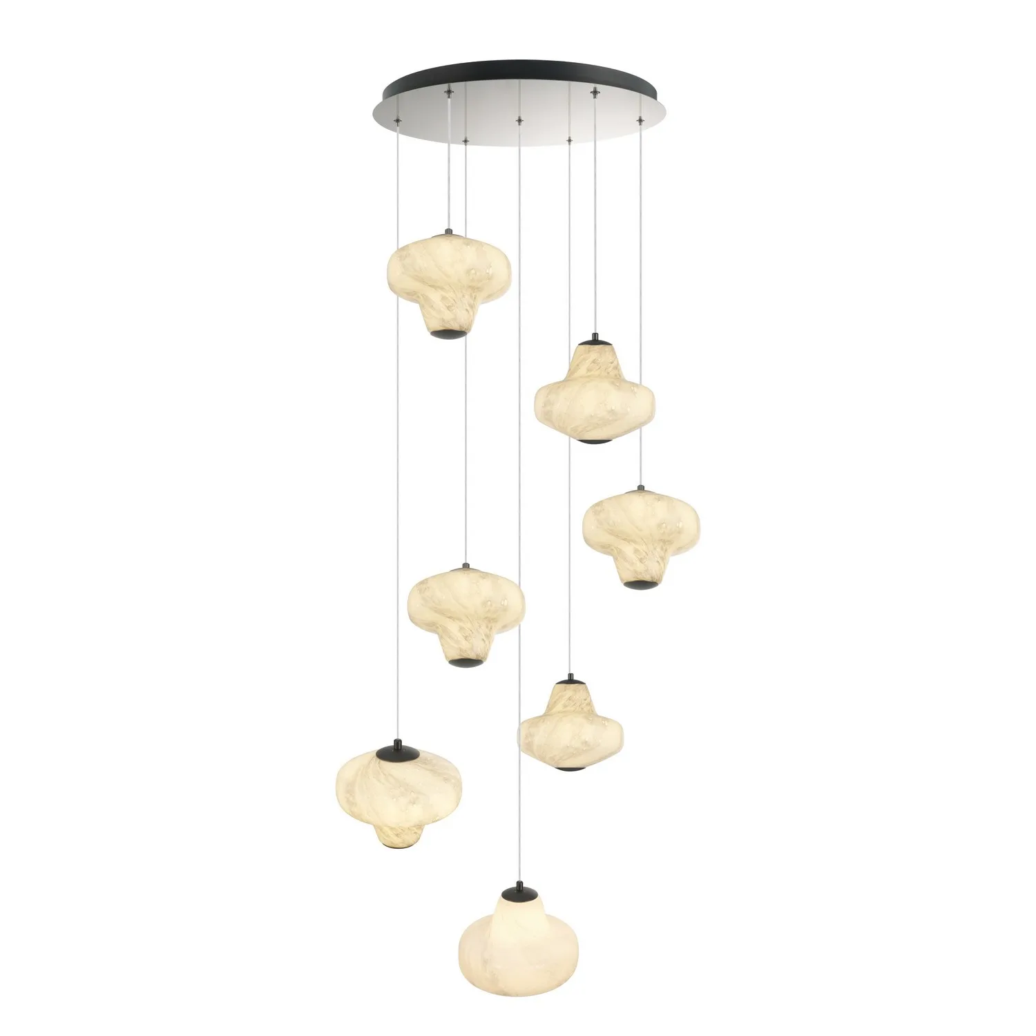 Solara LED Chandelier in Graphite