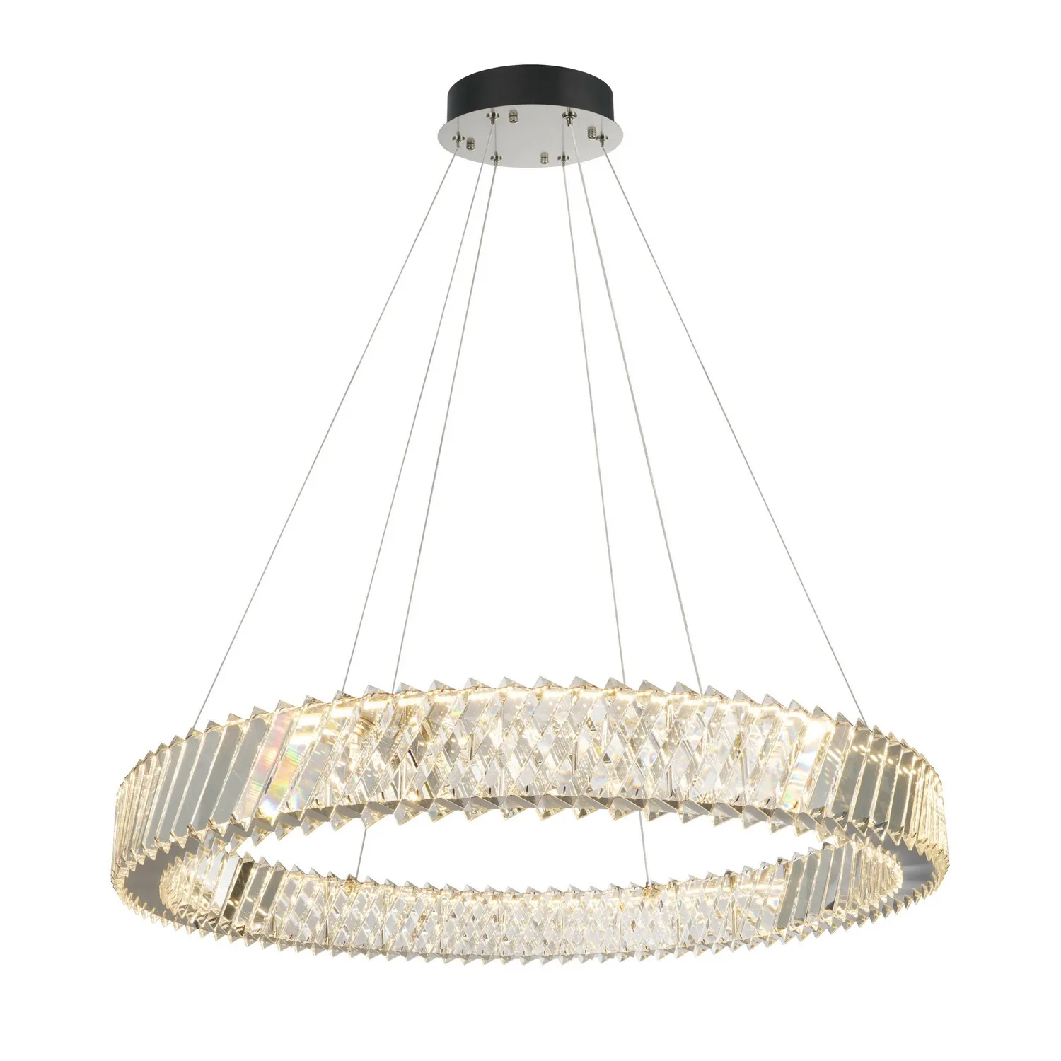 Alya LED Chandelier in Polished Nickel