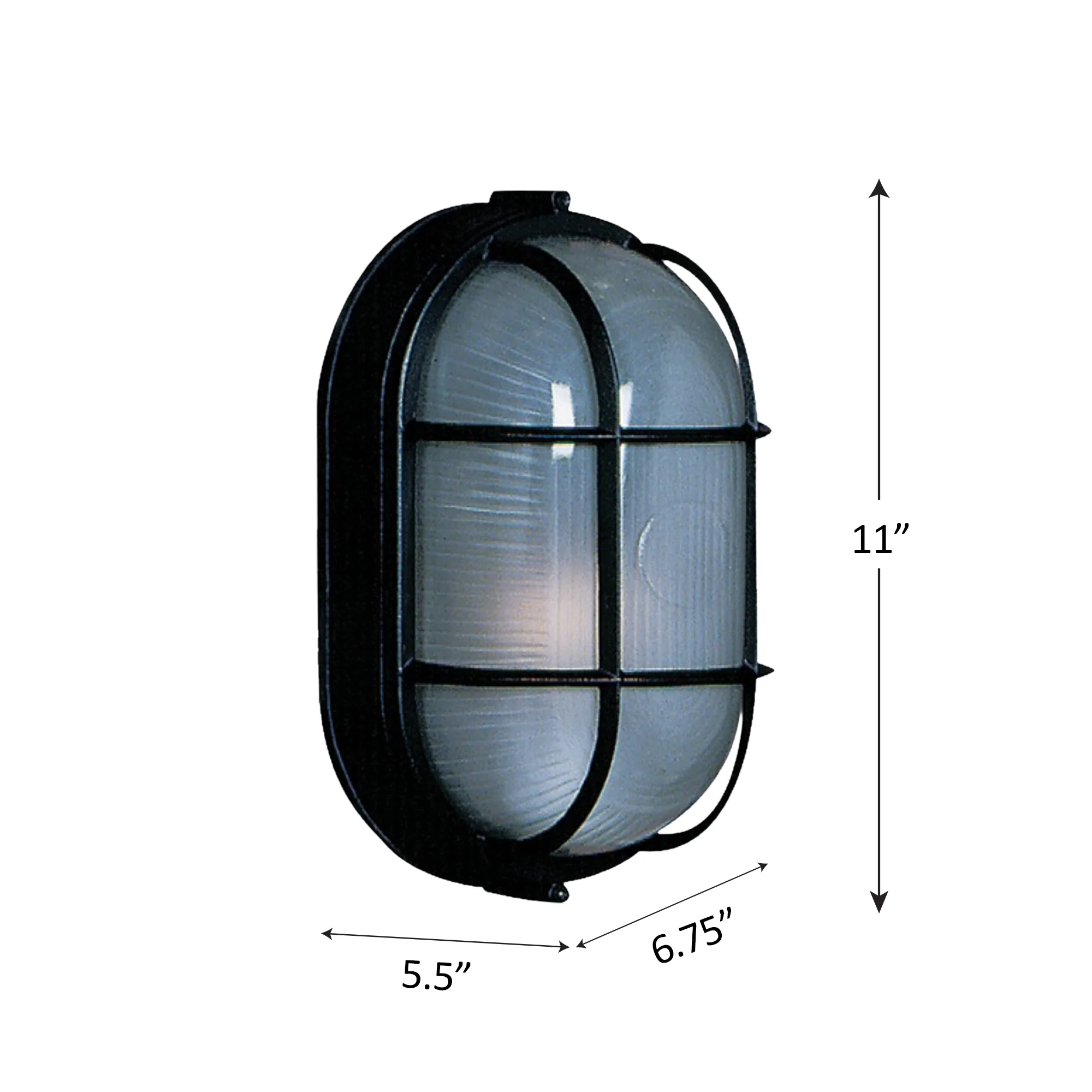 Marine 1 Light Black Outdoor Light
