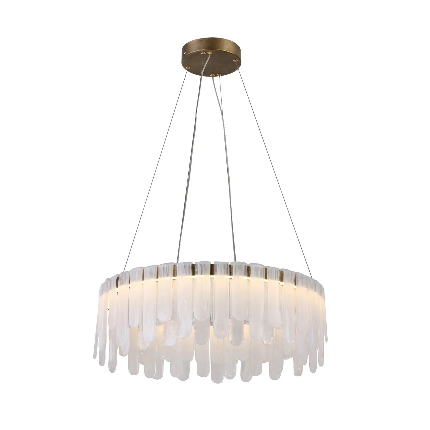 Roselle LED Lantern in Legacy Brass