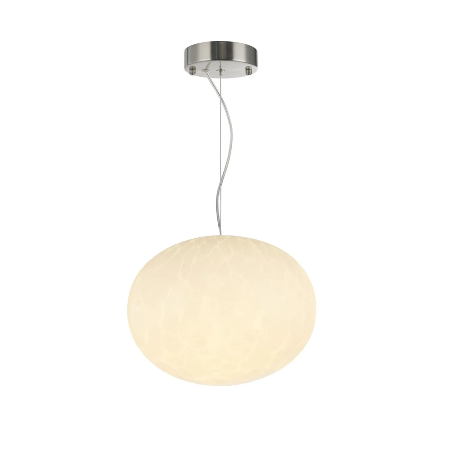Portico LED Pendant in Satin Nickel