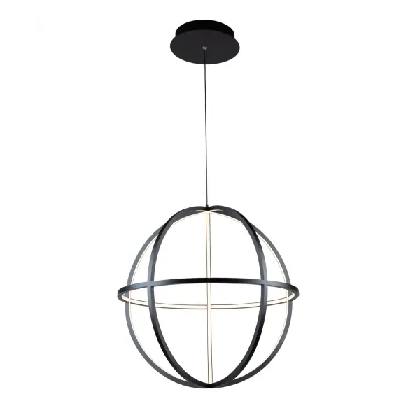 Celestial LED Chandelier in Matte Black - Image 1