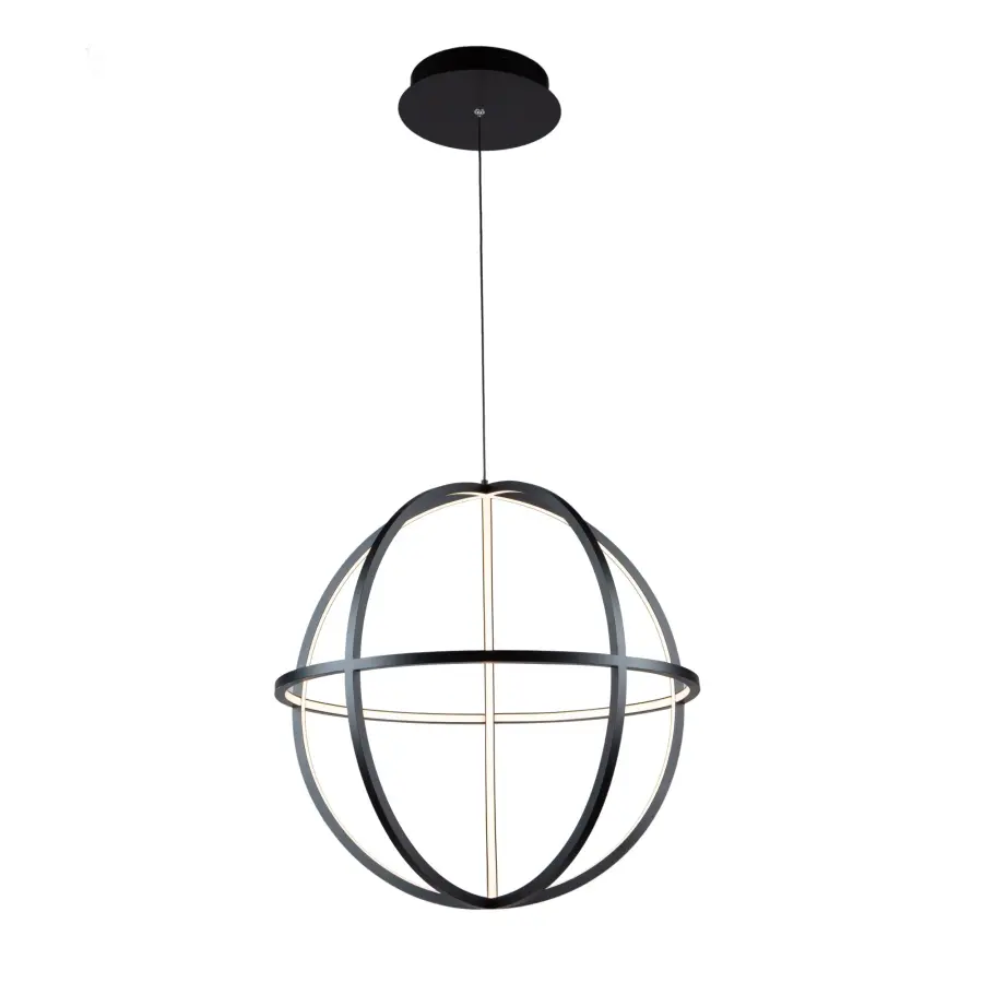 Celestial LED Chandelier in Matte Black - Image 1