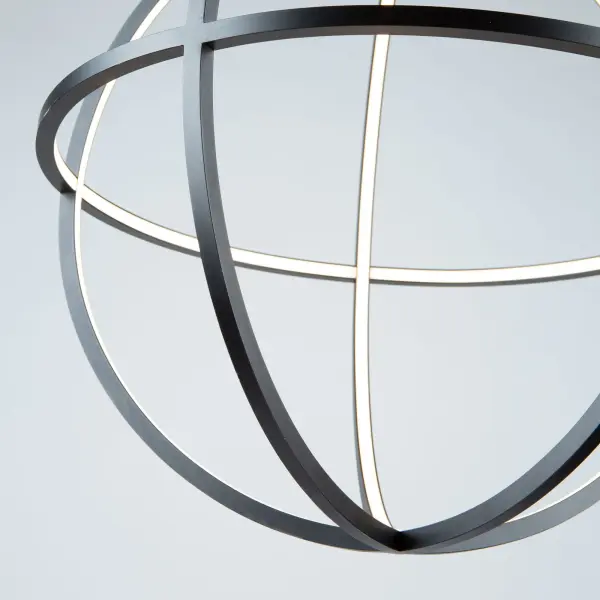 Celestial LED Chandelier in Matte Black - Image 2