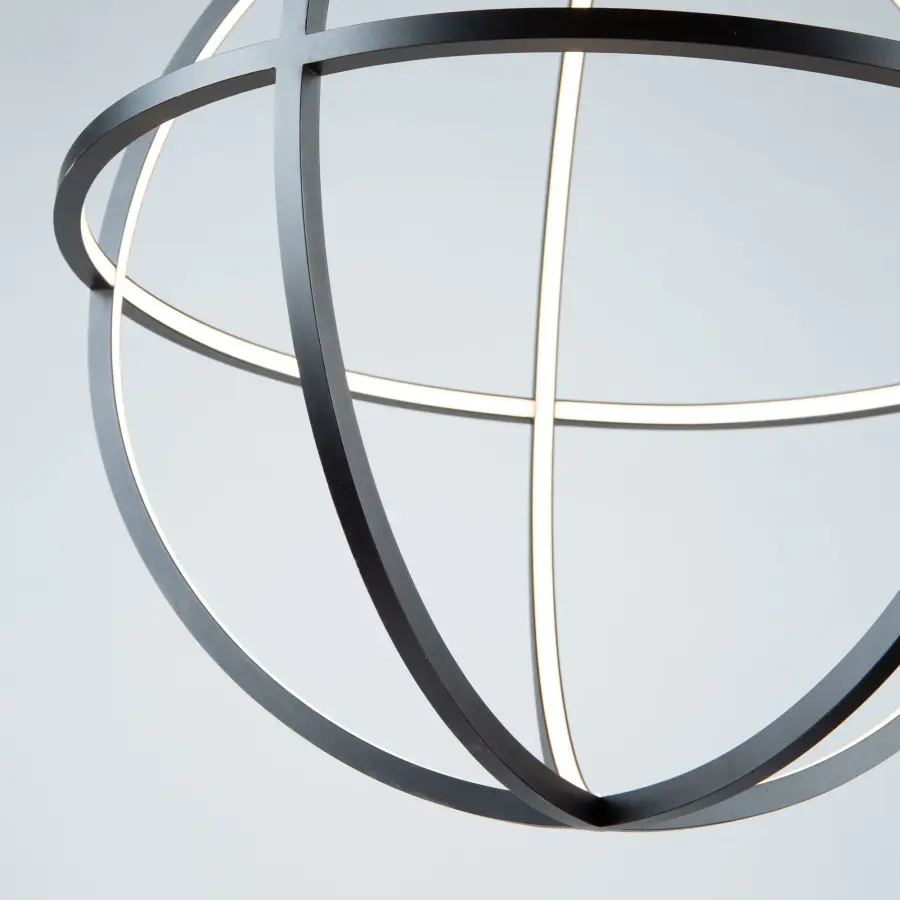 Celestial LED Chandelier in Matte Black - Image 2