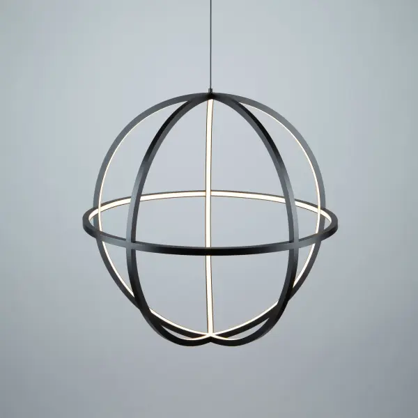 Celestial LED Chandelier in Matte Black - Image 3