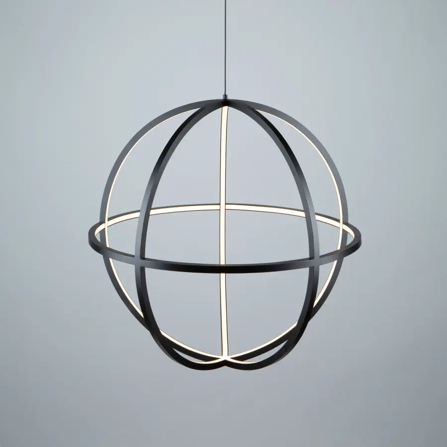 Celestial LED Chandelier in Matte Black - Image 3