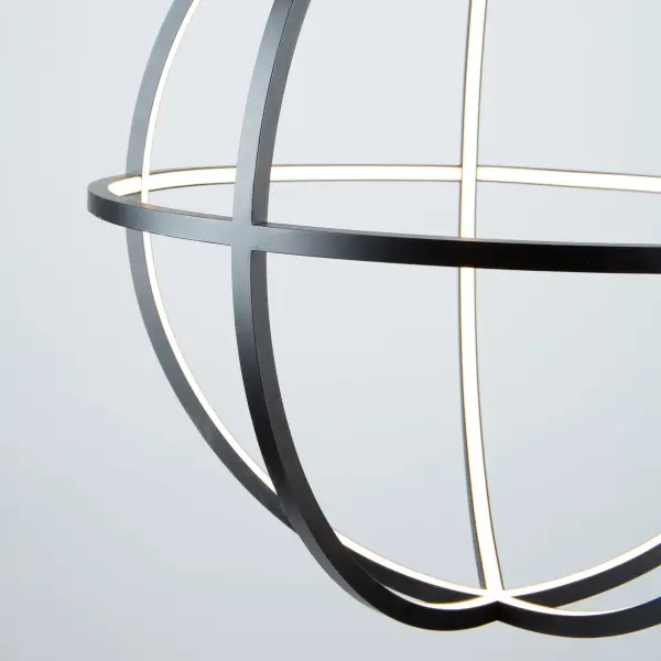 Celestial LED Chandelier in Matte Black - Image 4