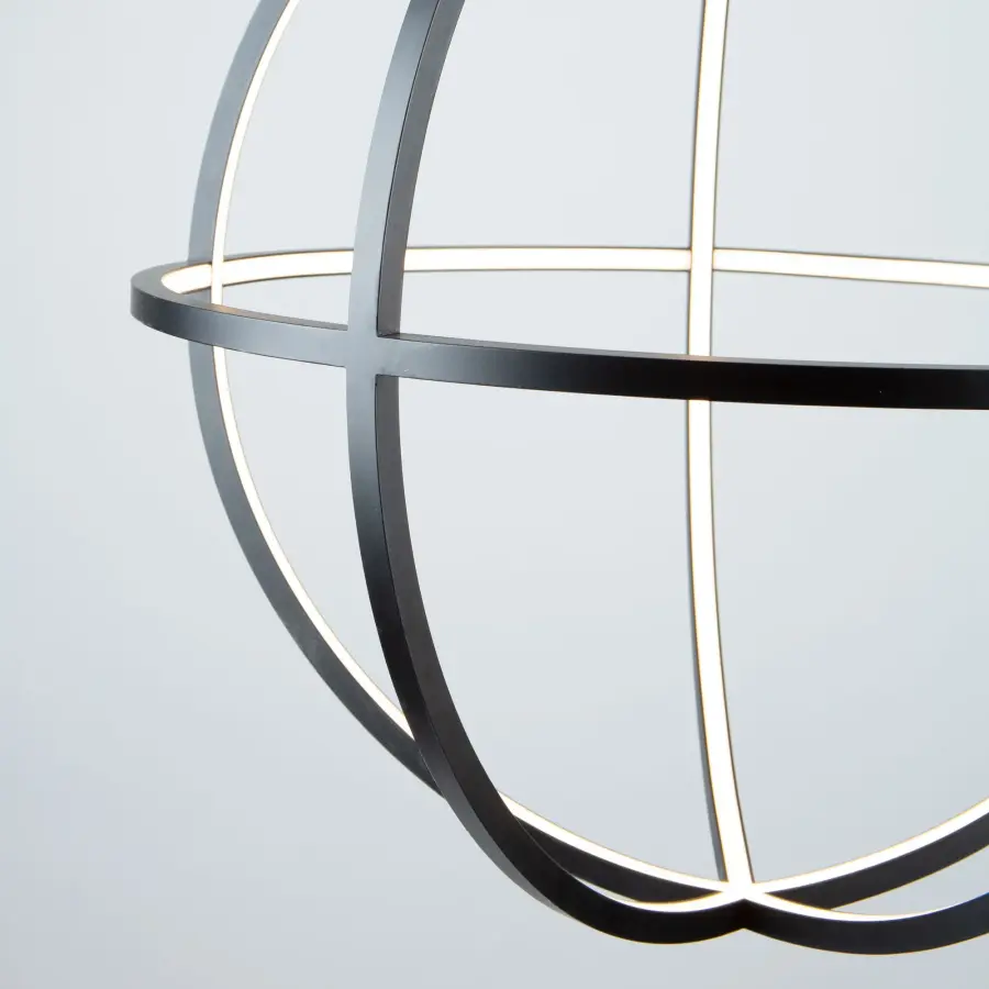 Celestial LED Chandelier in Matte Black - Image 4