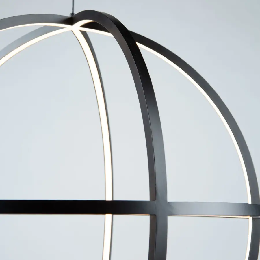 Celestial LED Chandelier in Matte Black - Image 5