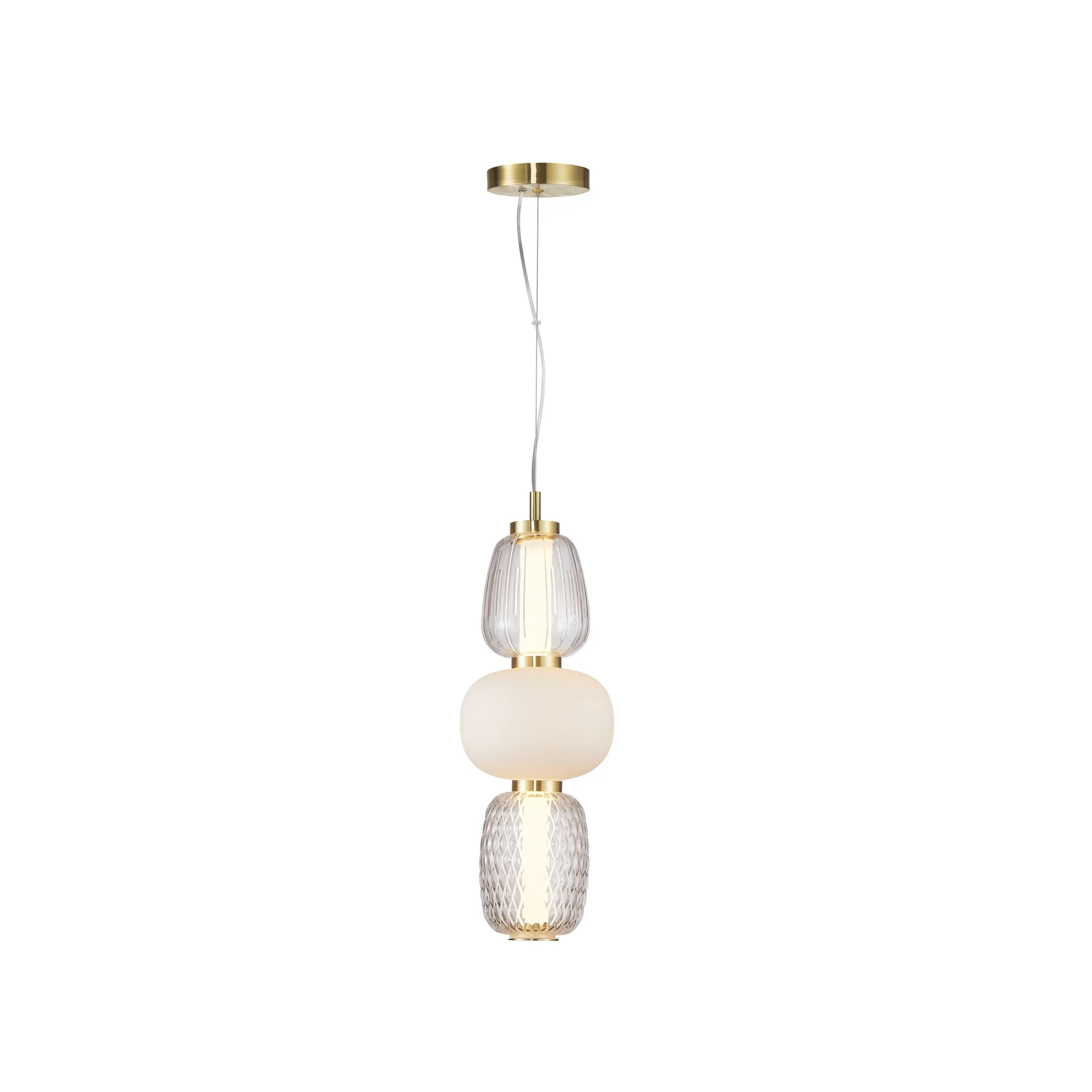 Cyra Collection 1-Light Triple Shade Pendant