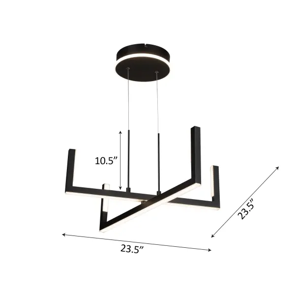 Silicon Valley Collection Integrated LED Chandelier