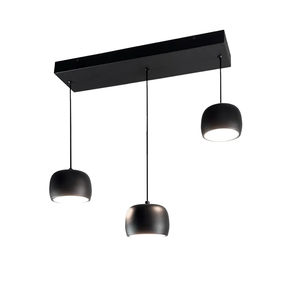Onyx Collection Integrated LED 3-Light Pendant