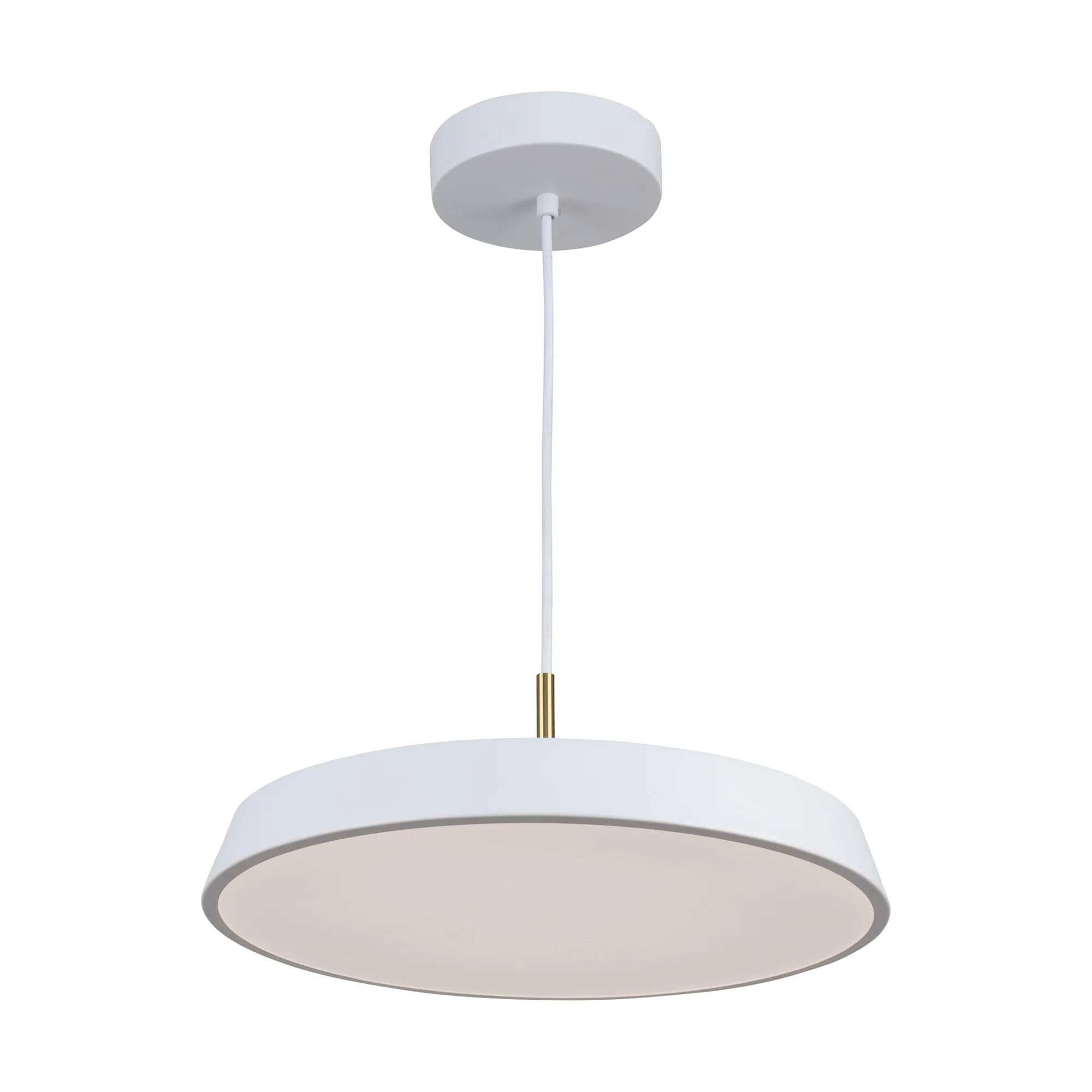 Lexi Collection 1-Light 16” Pendant White