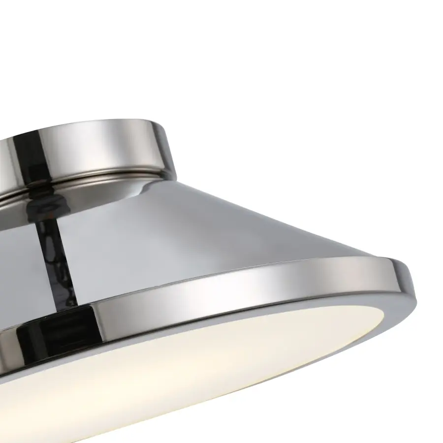 Lucida LED Flush Mount in Polished Nickel - Image 3