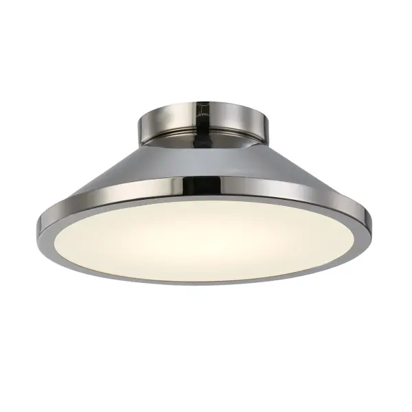 Lucida LED Flush Mount in Polished Nickel - Image 4