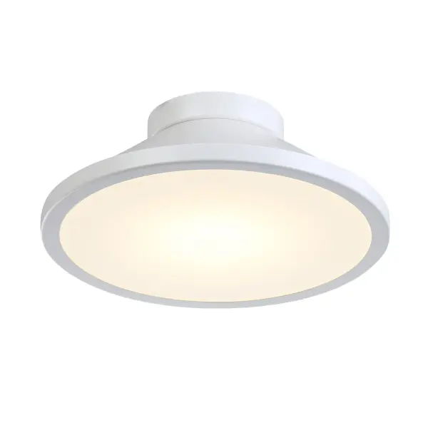The Lucida LED flush mount delivers efficient, even illumination in a sleek white finish. Its low-profile design and integrated LED technology make it ideal for contemporary homes seeking clean lines and energy savings.