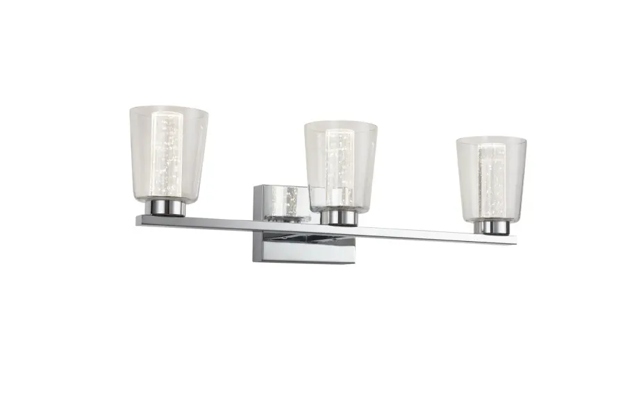 Dalton LED Bathroom Vanity Light in Chrome - Image 6