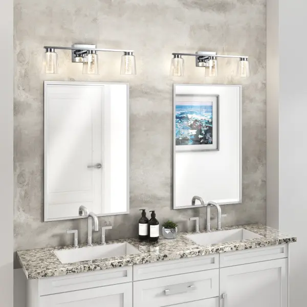 Dalton LED Bathroom Vanity Light in Chrome - Image 7