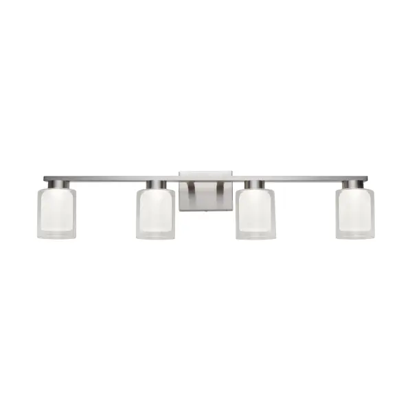Saville LED Bathroom Vanity Light in Brushed Nickel - Image 2