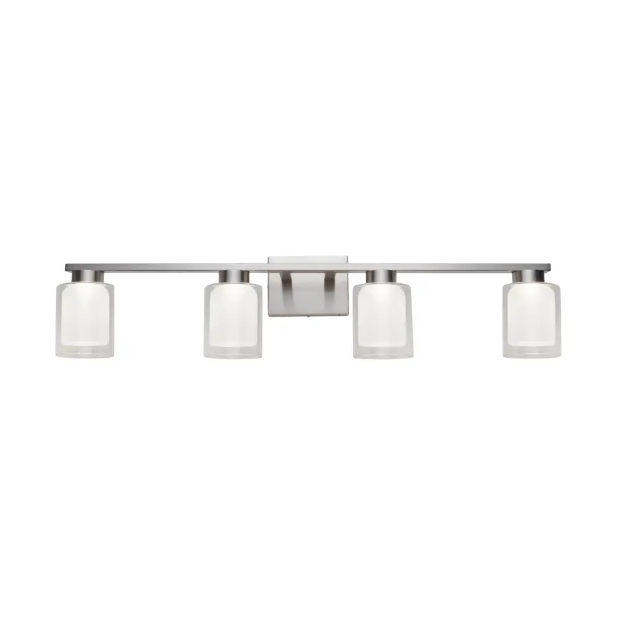 Saville LED Bathroom Vanity Light in Brushed Nickel - Image 2