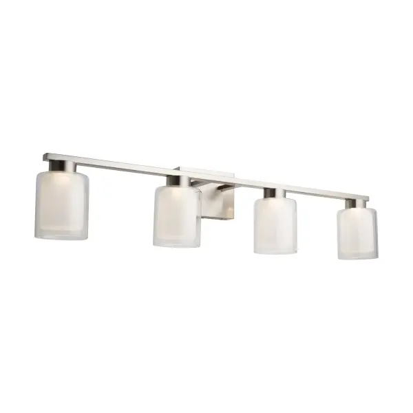 Saville LED Bathroom Vanity Light in Brushed Nickel - Image 3