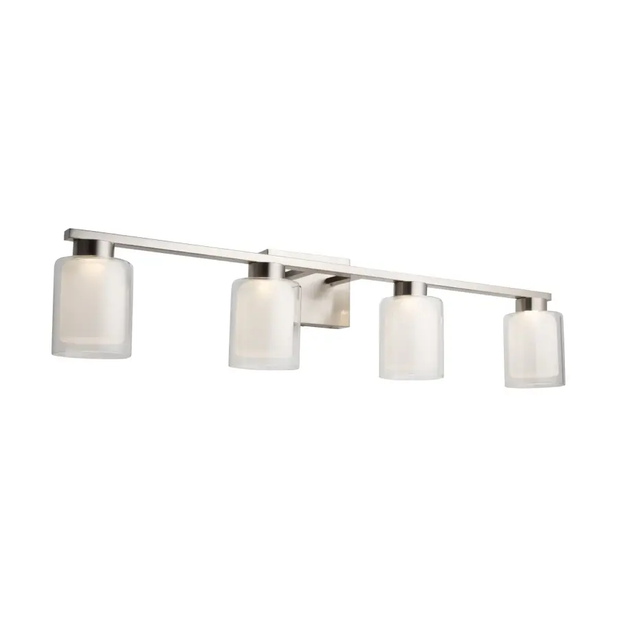 Saville LED Bathroom Vanity Light in Brushed Nickel - Image 3