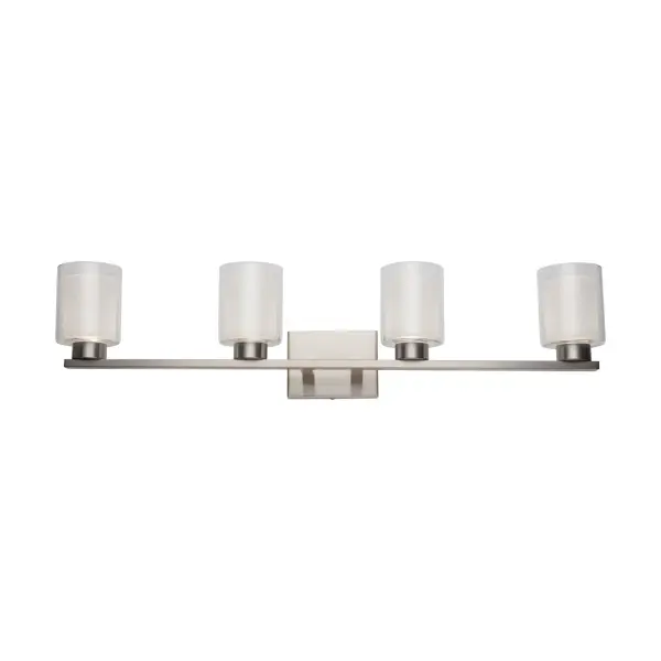 Saville LED Bathroom Vanity Light in Brushed Nickel - Image 5