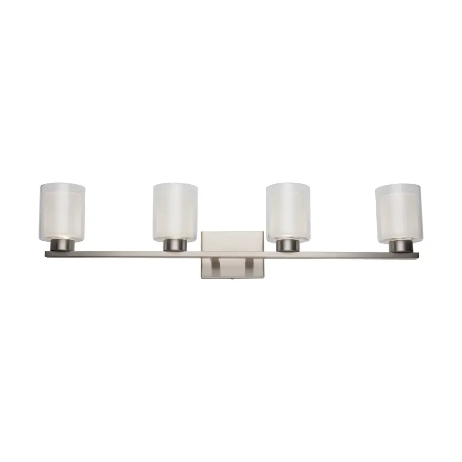 Saville LED Bathroom Vanity Light in Brushed Nickel - Image 5