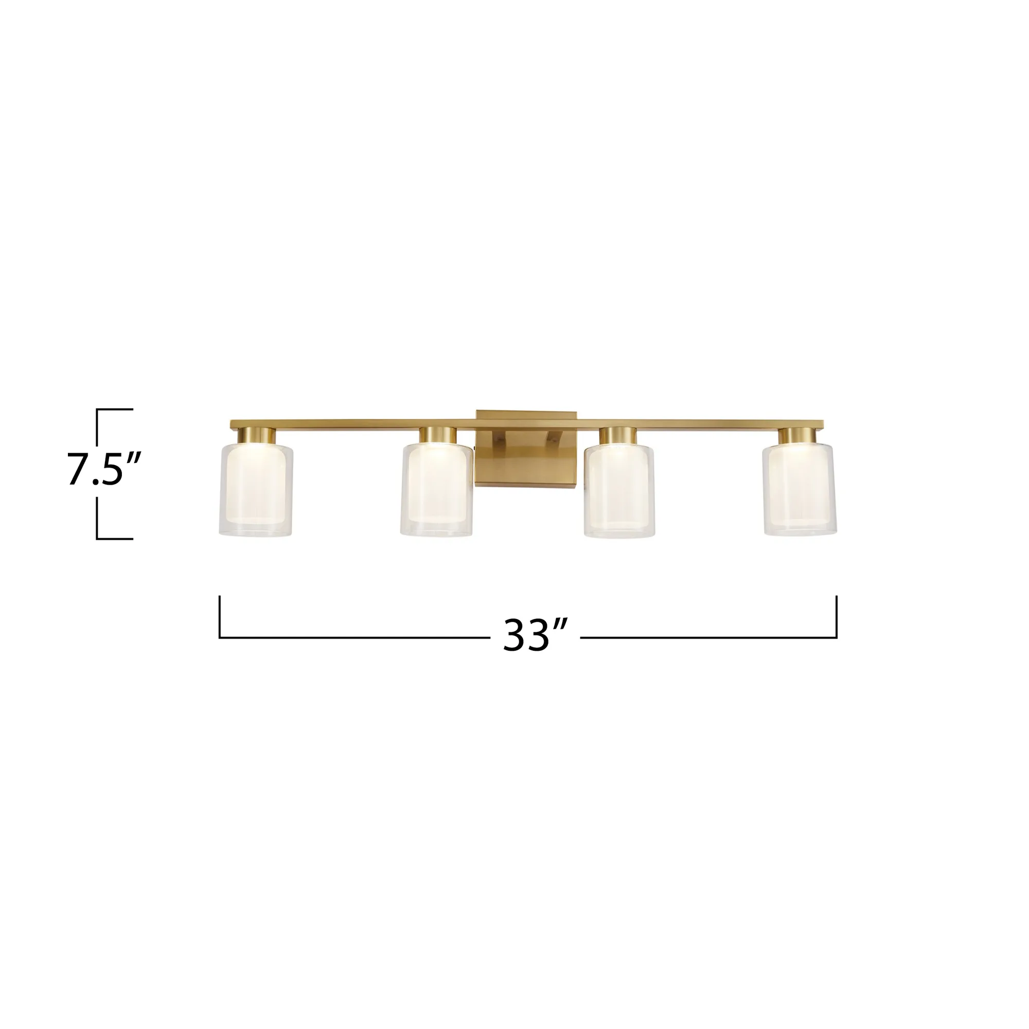 Saville Collection 4-Light Bathroom Vanity Fixture