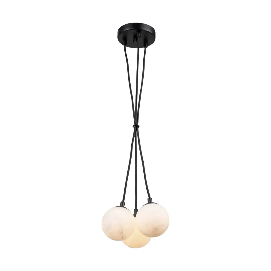 Camila Collection 3-Light Pendant Black - Image 2