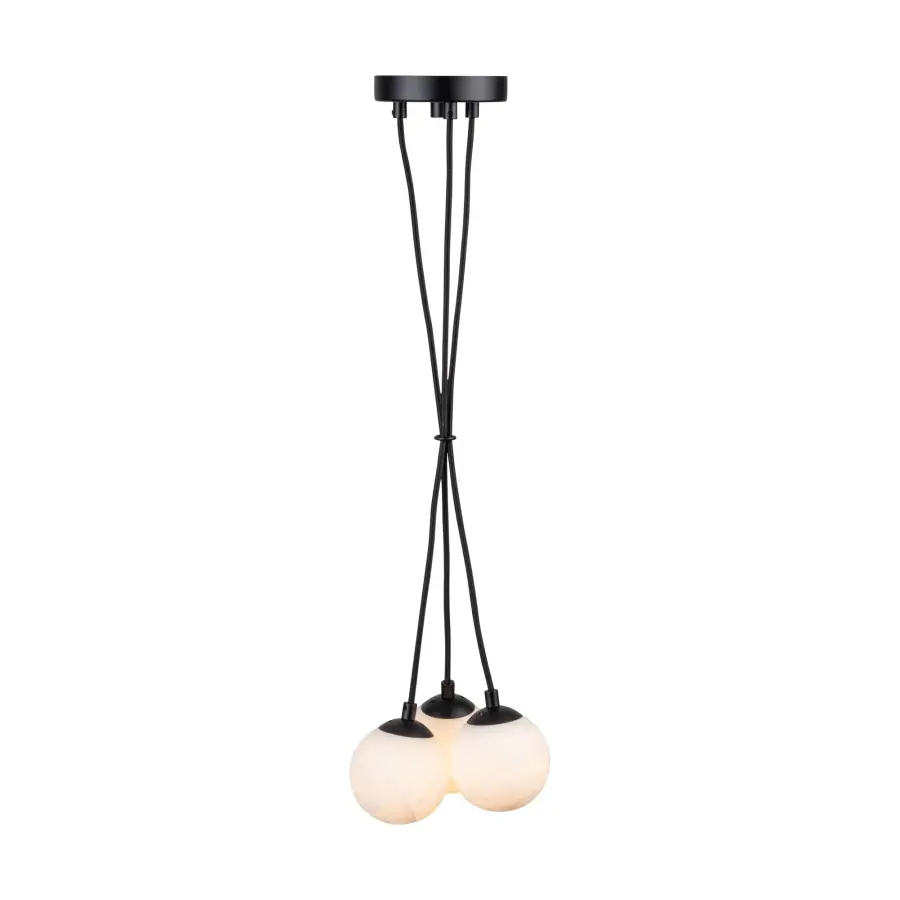 Camila Collection 3-Light Pendant Black - Image 4