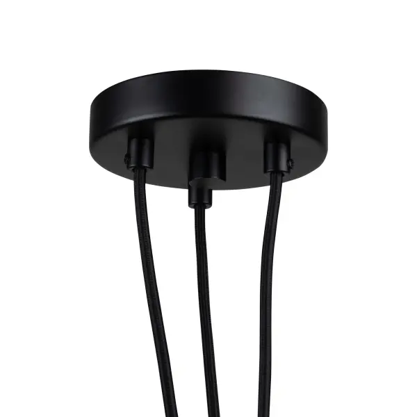 Camila Collection 3-Light Pendant Black - Image 5