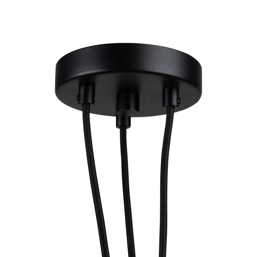 Camila Collection 3-Light Pendant Black - Image 5