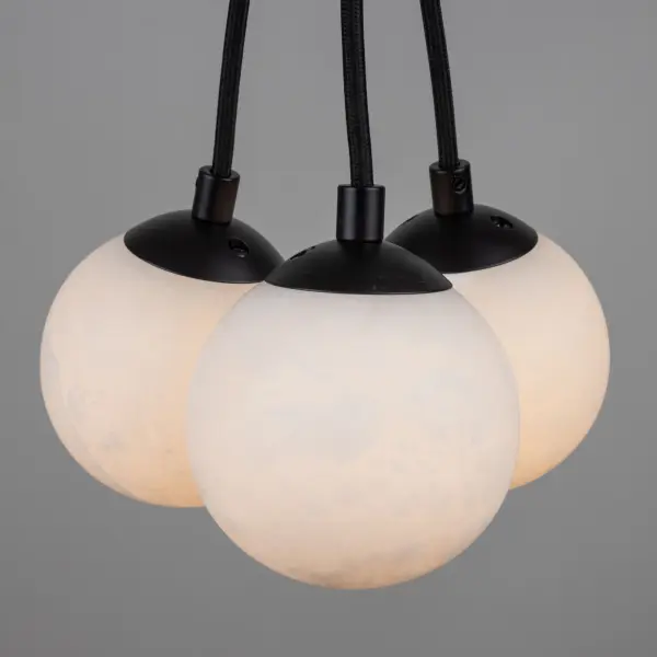 Camila Collection 3-Light Pendant Black - Image 6