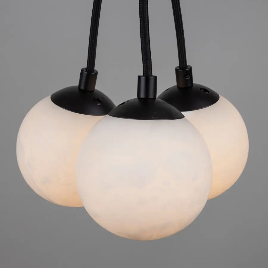 Camila Collection 3-Light Pendant Black - Image 6