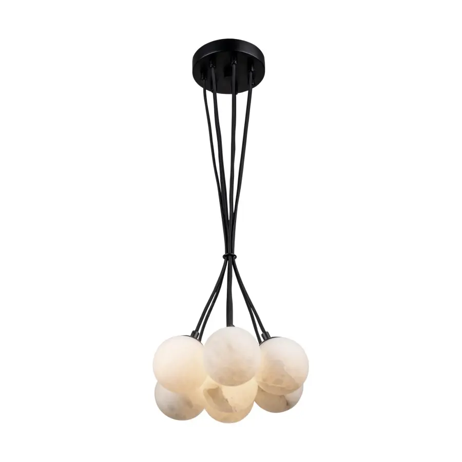Camila Collection 7-Light Pendant Black - Image 2