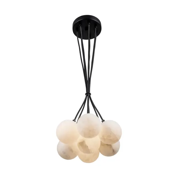 Camila Collection 7-Light Pendant Black - Image 3