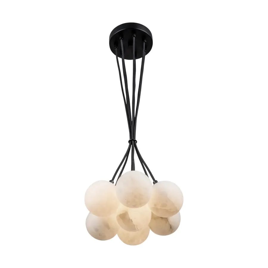 Camila Collection 7-Light Pendant Black - Image 3