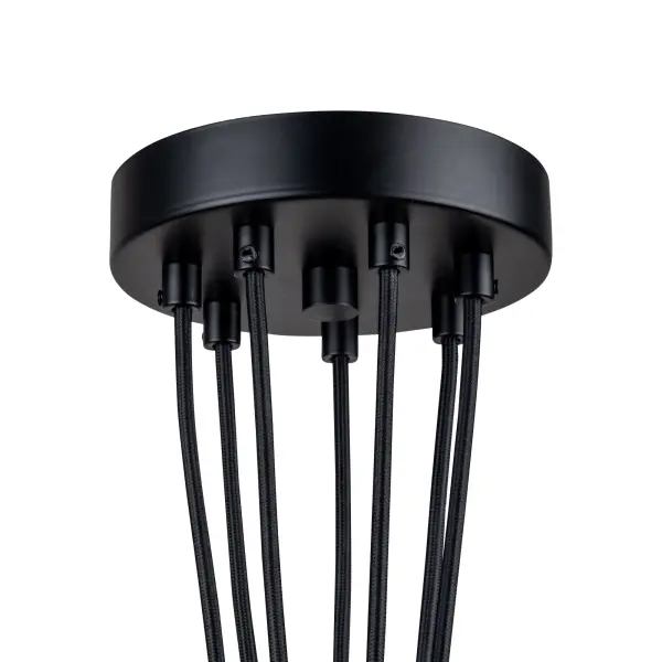 Camila Collection 7-Light Pendant Black - Image 5