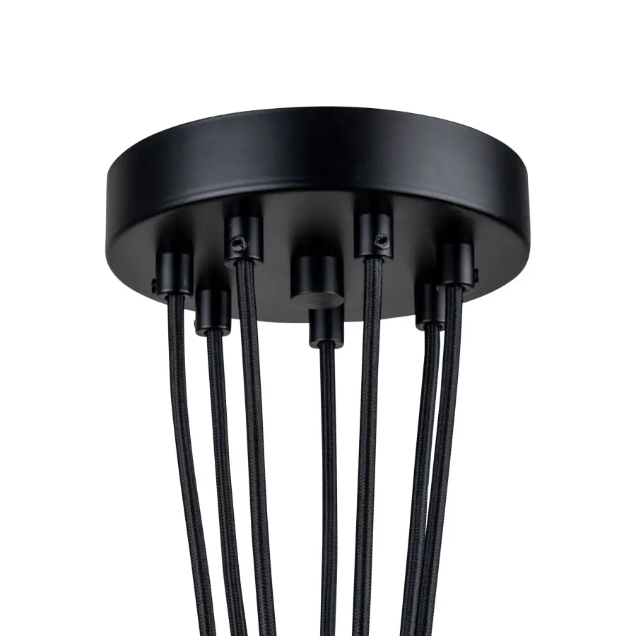 Camila Collection 7-Light Pendant Black - Image 5