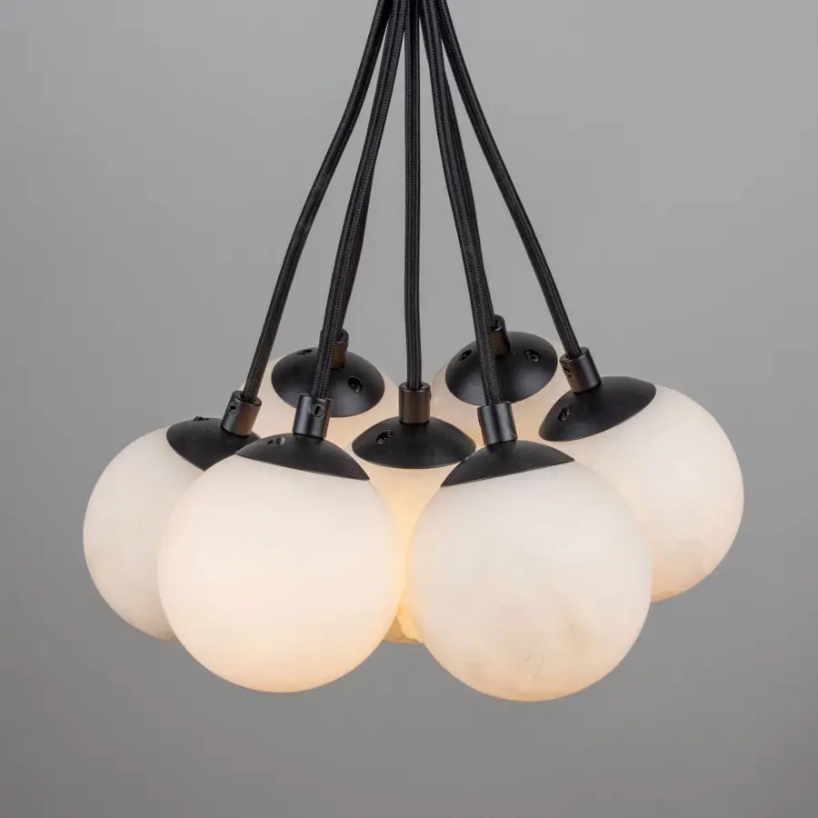 Camila Collection 7-Light Pendant Black - Image 6